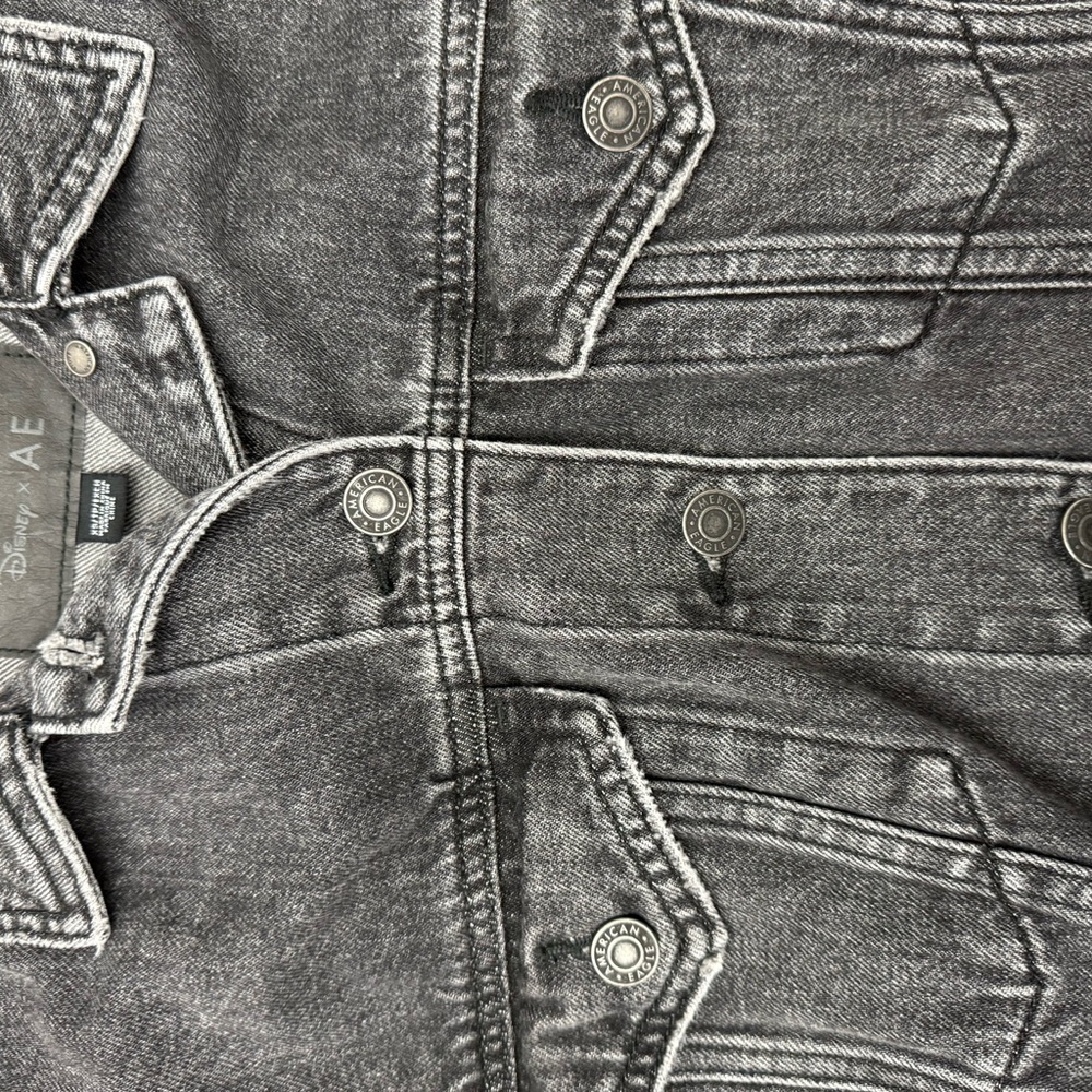 Mickey Mouse Denim Jacket - Black - image 6